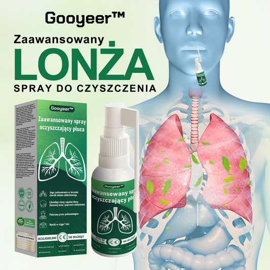 🍃𝐆𝐨𝐨𝐲𝐞𝐞𝐫™ Zaawansowany spray do oczyszczania płuc - Zdrowie płuc - Wsparcie immunologiczne, detoksykacja i wsparcie oddechowe - Certyfikat CE