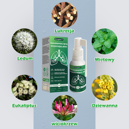 🍃𝐆𝐨𝐨𝐲𝐞𝐞𝐫™ Zaawansowany spray do oczyszczania płuc - Zdrowie płuc - Wsparcie immunologiczne, detoksykacja i wsparcie oddechowe - Certyfikat CE